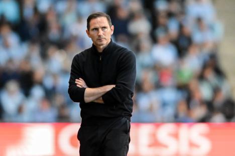 Frank Lampard, manager of Coventry City, at a match.