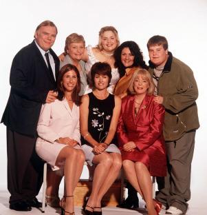 Cast photo of the British television show *Fat Friends*.