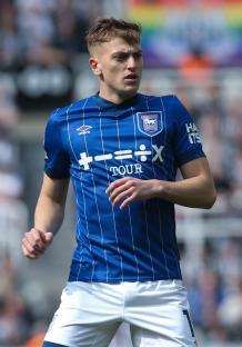Liam Delap of Ipswich Town in a soccer match.