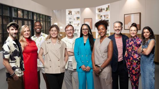 Group photo of the contestants from Interior Design Masters.