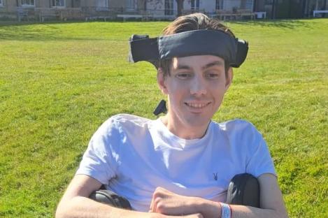 ‘George wants his photo to be seen,’ says mum in warning to all parents after snack left her son unable to walk or talk