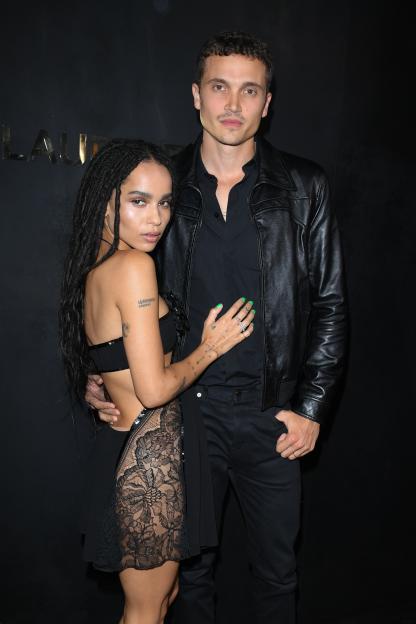Zoë Kravitz and Karl Glusman.
