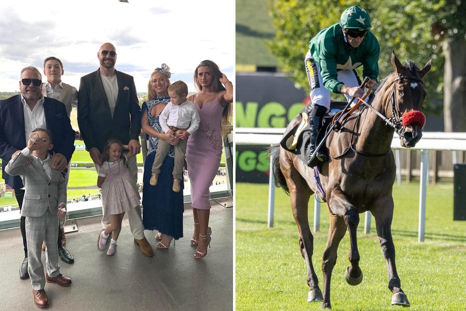 ‘Started from the bottom’ – Proud Tyson Fury watches race horse Big Gypsy King at Doncaster from owners’ section