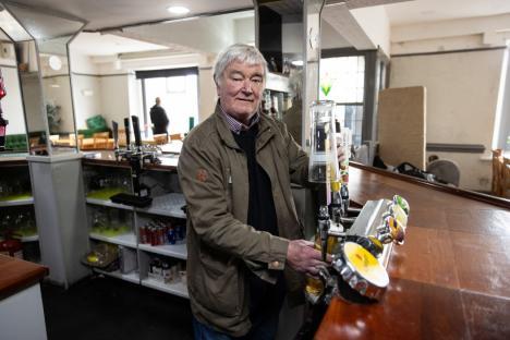 12.05.25 - Picture shows pub landlord Robert Andrews in Rhymney, in Blaenau Gwent, South Wales. One in 30 people in Rhymney are claiming benefits for anxiety a higher proportion than anywhere else in Britain.
