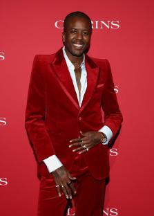 Vas J Morgan at the Clarins Celebrates Beauty Icons event.