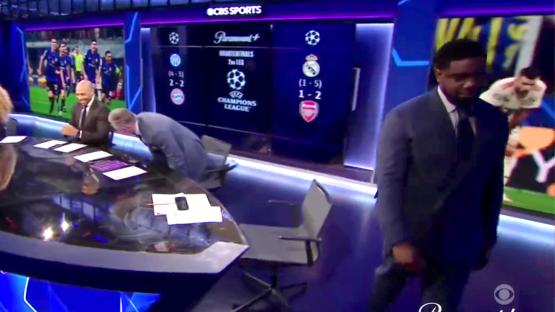 Micah Richards storms off CBS Sports set live on air as Champions League star apologises for interview