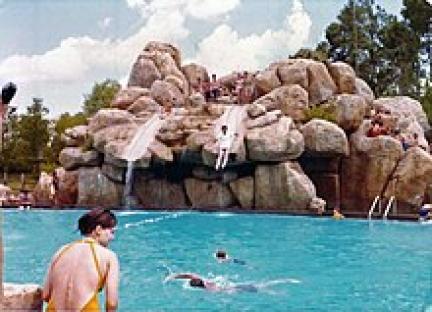 Disney River Country water slides and pool.