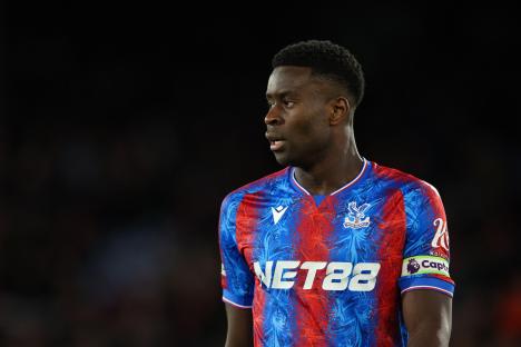 Marc Guehi of Crystal Palace in a Premier League match.