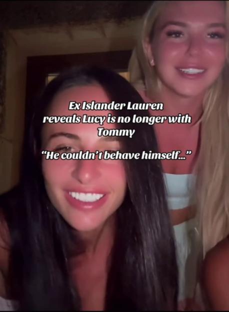 Screenshot of two women discussing a relationship breakup.