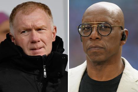 ‘I don’t like your vibe’ – Ian Wright calls out Paul Scholes in heated row over Arsenal
