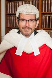 Portrait of Justice Robert Maurice Jay in his judicial robes.