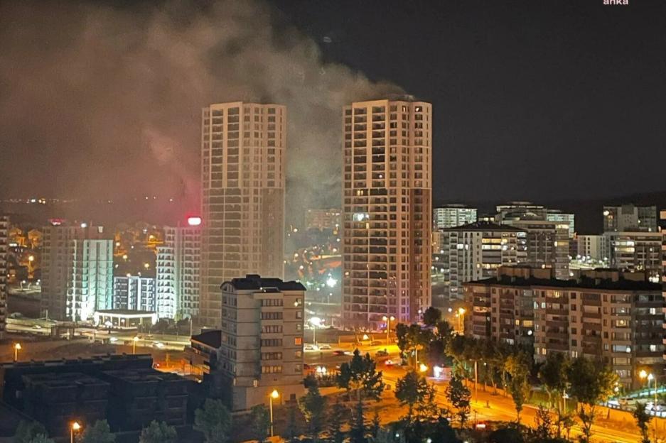 At least three dead including 3.5- month-old baby after horror blaze breaks out at 26-story apartment block in Turkey