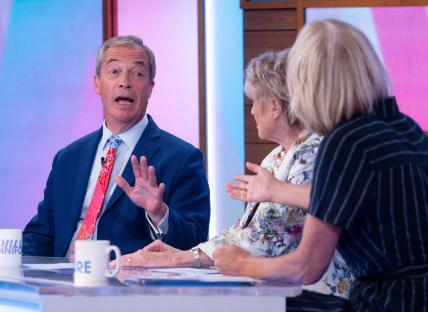 Nigel Farage on Loose Women TV show.