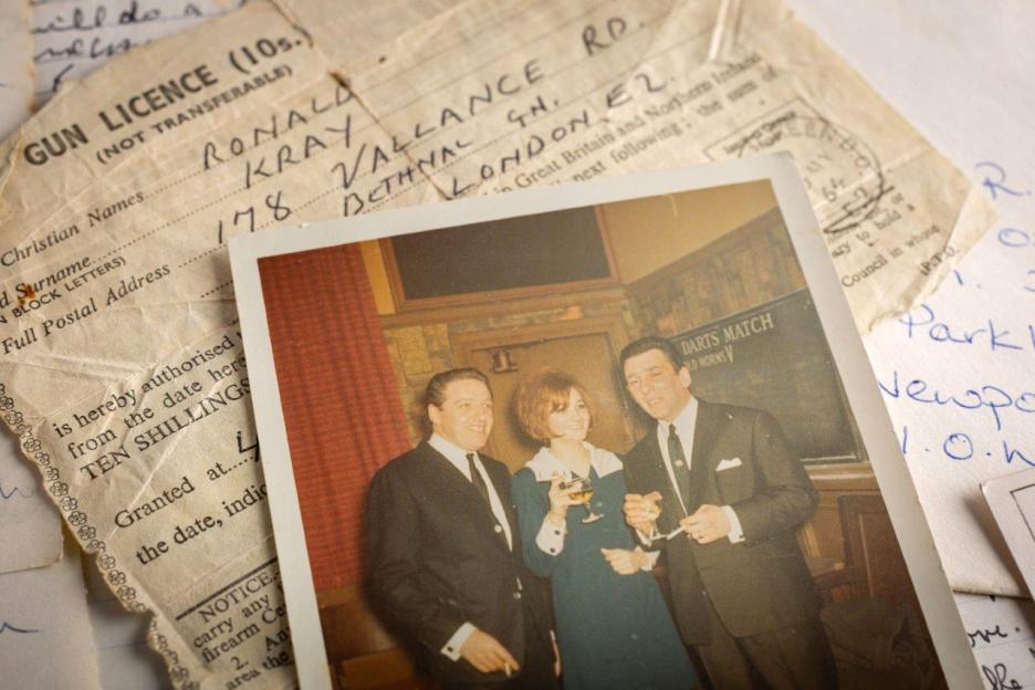 Photo and letters revealing a softer side of Reggie Kray.