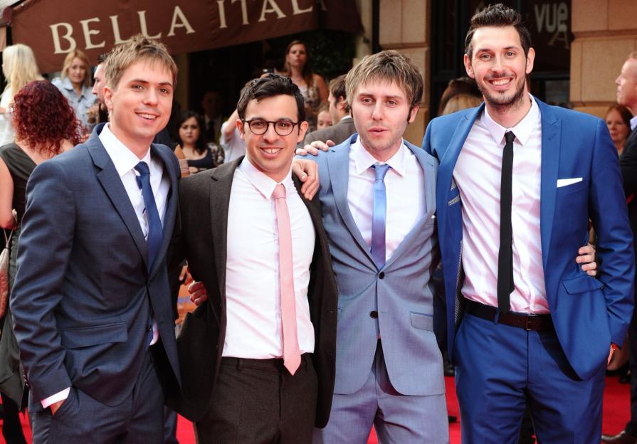 Joe Thomas, Simon Bird, James Buckley and Blake Harrison at 'The Inbetweeners 2' film premiere.