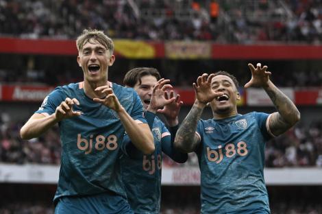 AFC Bournemouth players celebrating a goal.