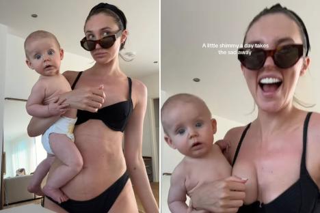Megan McKenna shows off incredible figure in bikini just six months after giving birth and hitting back at mum-shamers