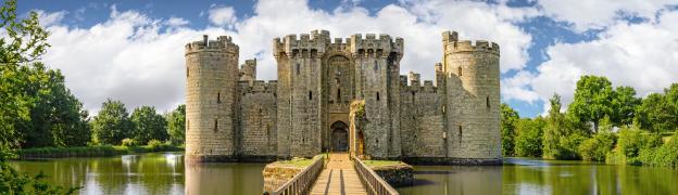 Bodiam Castle in Sussex, England.