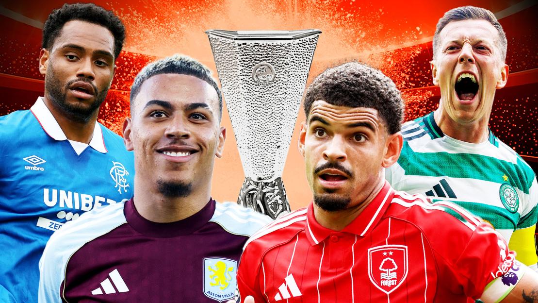 Europa League draw LIVE: Latest updates as Aston Villa, Nottingham Forest, Celtic and Rangers await league phase fate