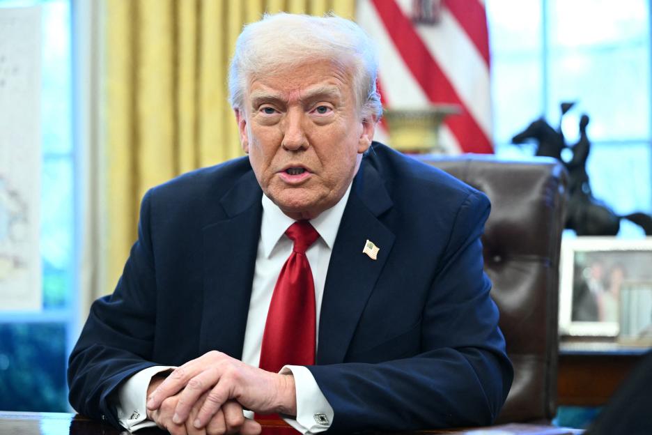 President Trump in the Oval Office.
