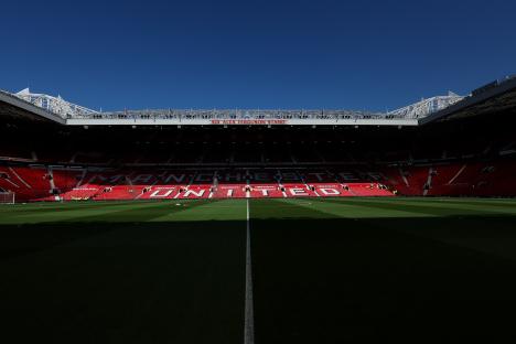 Old Trafford stadium before a Manchester United game.
