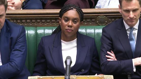 Kemi Badenoch at Prime Minister's Questions in the House of Commons.
