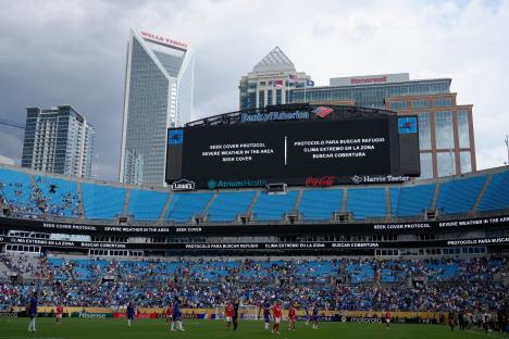 Chelsea vs Benfica SUSPENDED with just five minutes left due to severe lightning storm as fans told to evacuate