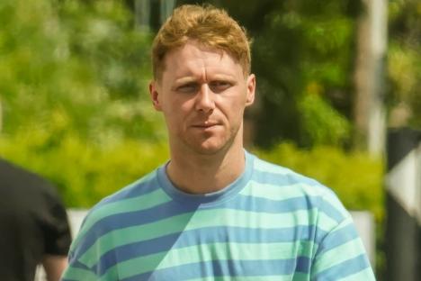 Jamie Borthwick looks downcast as he is seen for the first time since being suspended from EastEnders over disabled slur