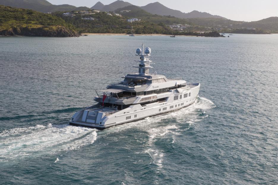Elysian superyacht at sea.