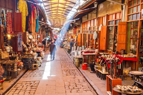 JNMNF7 Old bazaar in Gaziantep, Turkey.