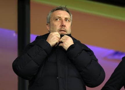 Jason Wilcox, Southampton Director of Football, at a soccer match.