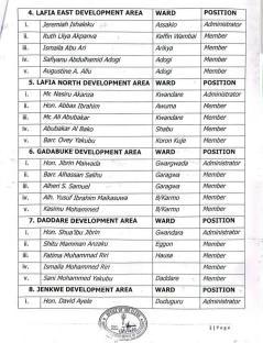 Governor Sule nominates administrators, members for 18 area administrative councils in Nasarawa 6