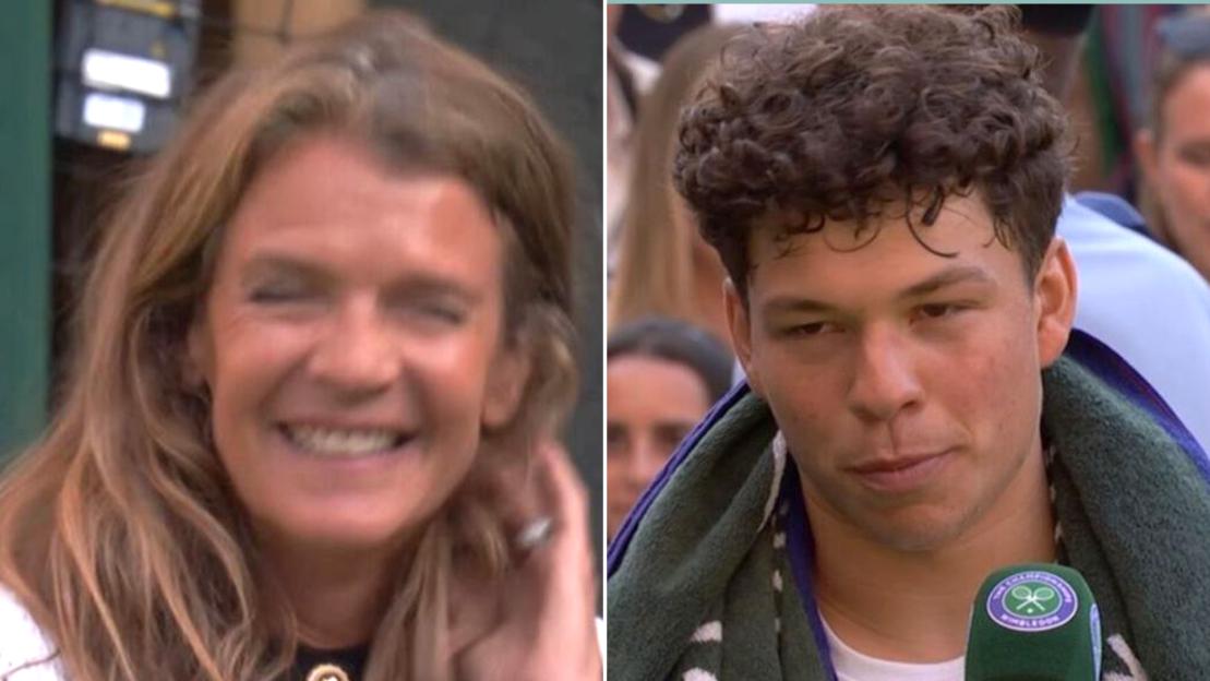 BBC pundit left red-faced as Wimbledon star Ben Shelton corrects her embarrassing blunder live on TV