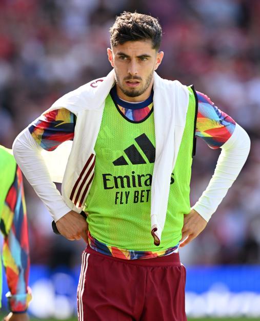Kai Havertz of Arsenal looks on before a Premier League match.
