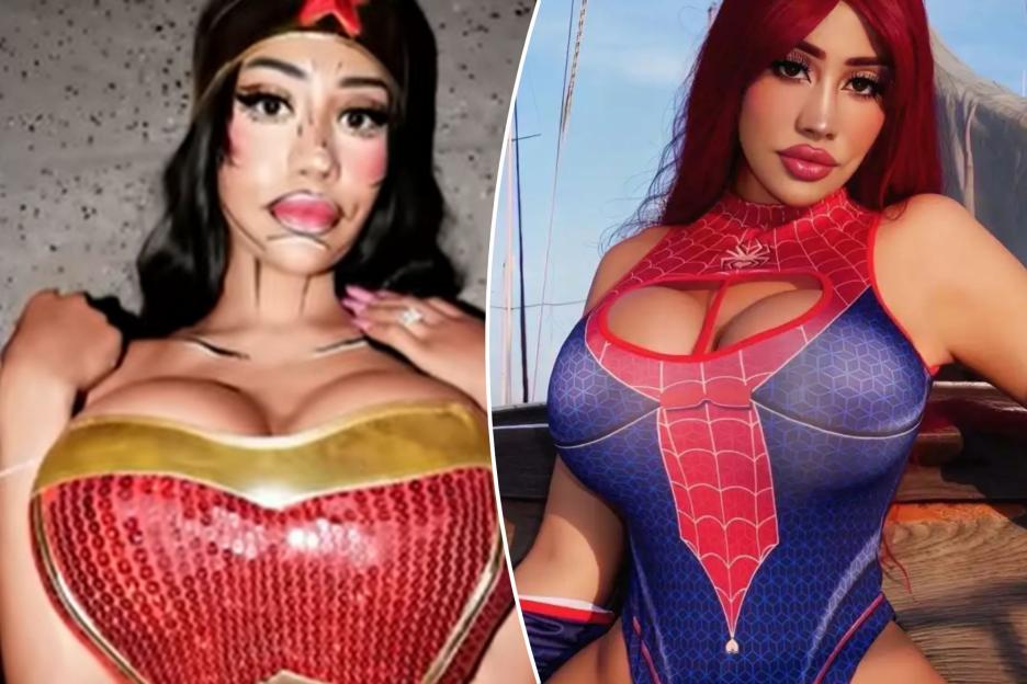 Surgery Enthusiast Invests £74K to Achieve 'Superhero' Look – You Won't Believe Her Stunning 'Before' Photos!