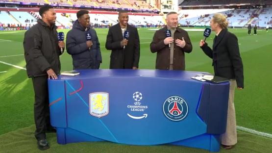 ‘What did you say Wayne?’ – Rooney forced to defend himself to Gabby Logan live on Amazon Prime Video