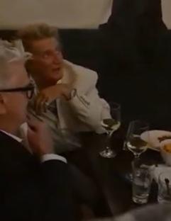 Sir Rod Stewart at an Irish bar.