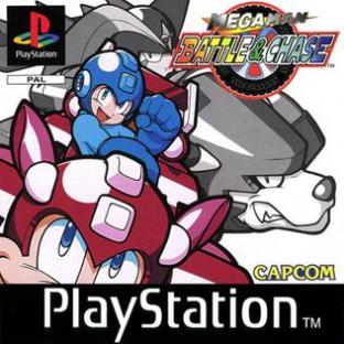 Mega Man: Battle & Chase PlayStation game cover.