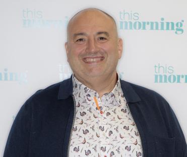 Wynne Evans on the set of This Morning TV show.