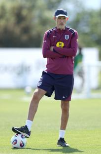 Thomas Tuchel, England's head coach, at a training session.