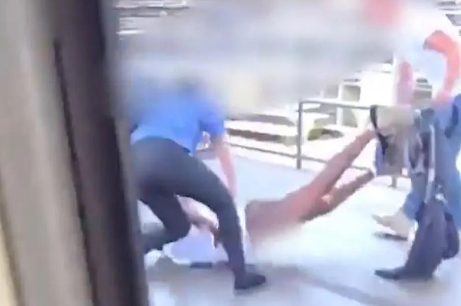 Man quizzed over ‘assault’ of naked man who dropped trousers on Tube before being tackled by ‘vigilante’ passengers