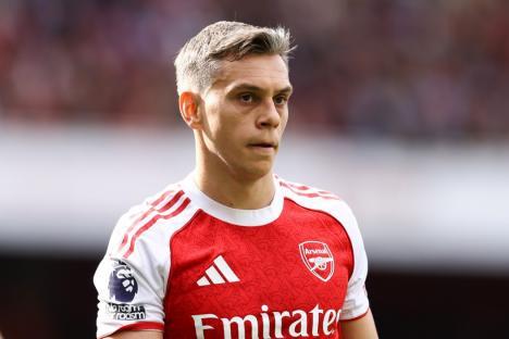 LONDON, ENGLAND - MAY 18: Leandro Trossard of Arsenal during the Premier League match between Arsenal FC and Newcastle United FC at Emirates Stadium on May 18, 2025 in London, England. (Photo by Jacques Feeney/Offside/Offside via Getty Images)