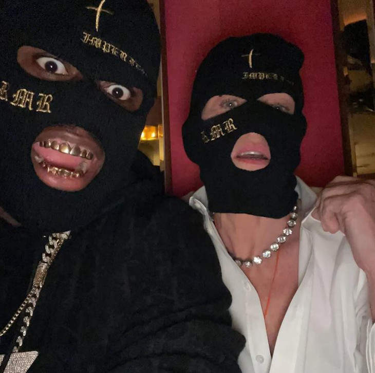 Sharon Stone Might Be Dating Masked Rapper RMR