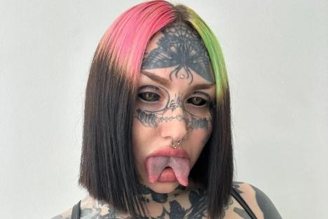 I’ve spent £52k on body modifications & split my tongue – trolls call me a ‘demon’ & are stunned by my before pics