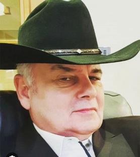 Eamonn Holmes wearing a cowboy hat.