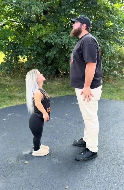 I have dwarfism & I’m in a height difference relationship – but trolls accuse my man of dating his ‘child’