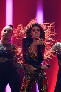 Eleni Foureira performing