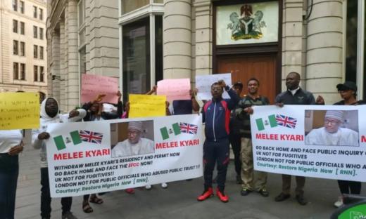 Nigerians in UK protest, petition UK Home Office, High Commission to extradite Kyari