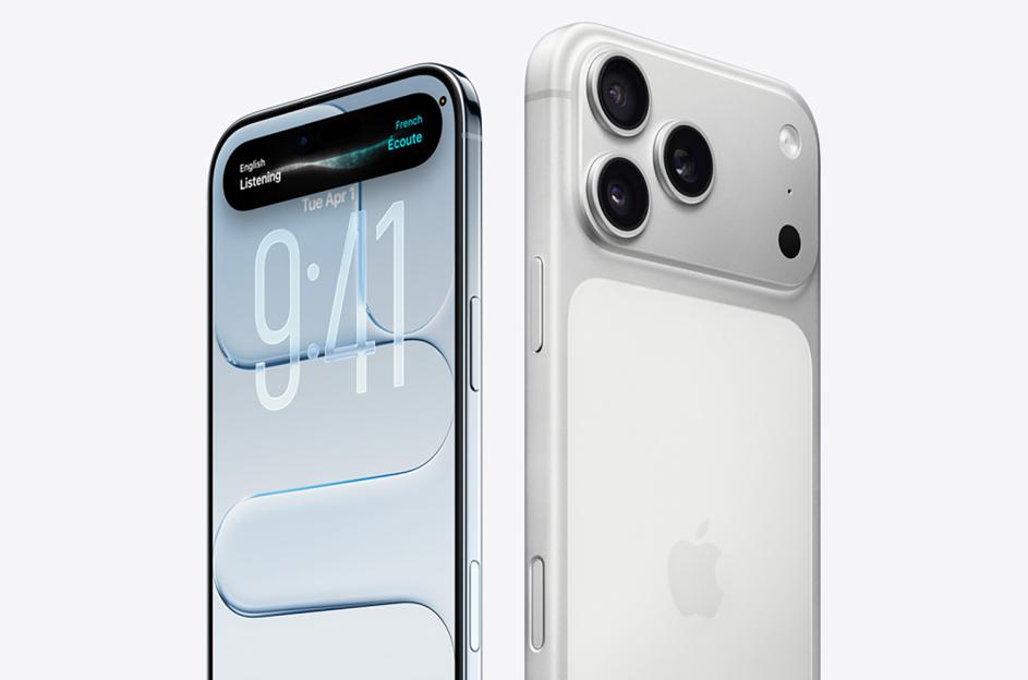 An illustration of the front and back of a white iPhone.