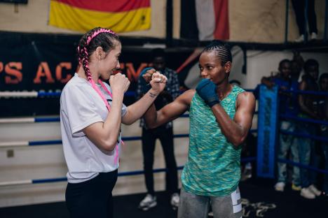 PFL Africa stars Juliet Ukah and Ceileigh Niedermayr face off at open workout in Kinshasa, Congo ahead of historic PFL Cape Town event